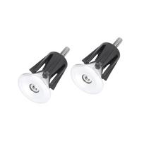 BULLSPANN MTB Road Bike Handlebar End Plug Cap Grip Bicycle juoda