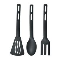 Kitchen Tool Set Nylon Kitchen Utensils Set Non Stick Spatulas Comfortable Handle Cookware Accessories For Camping Hiking