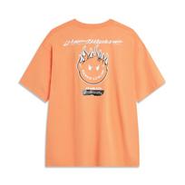 Li Ning Skateboard T Shirt Unisex Sweet Orange Pie AHST483-4 L