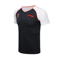 Li Ning T Shirts Unisex 25 26 Season Referee Same Style Short Sleeved V neck Moderate ATSW525-1 XXL