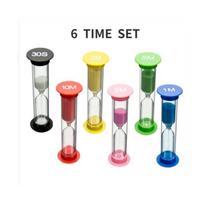 Handcrafted Plastic Sand Timer Pack With Multiple Durations For Kids Or Home Office Decor Six Minutes