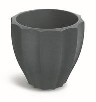 Plastikinis lauko vazonas Rona, pilkos sp., 60 x 60 x 54 cm.
