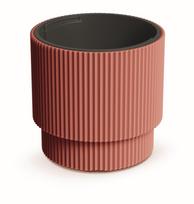 Plastikinis lauko vazonas Milly, vario sp., 29,8 x 29,8 x 28,5 cm.
