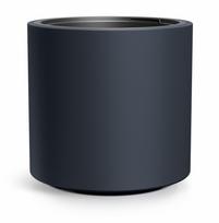 Plastikinis lauko vazonas Heos, antracito sp., 46,8 x 46,8 x 45 cm.