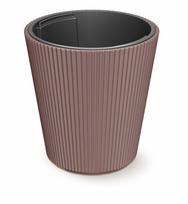 Plastikinis lauko vazonas Milly, bordo sp., 29,9 x 29,9 x 31,1 cm.