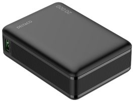 Išorinė baterija DELTACO, 20 000 mAh, PD 65 W pakrauna nešiojamus kompiuterius ir kt, juoda / PB-C1012 / 1903849|PB-C1012