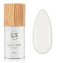 NaniNails Simly Pure gelinis nagų lakas, stingstantis UV / LED lempos šviesoje atspalvis Clouds 5 ml