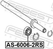 FEBEST Guolis, kardaninio veleno centrinis guolis AS-6006-2RS