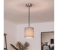 Brilagi - LED pakabinamas šviestuvas ant laido NUBILA 1xE27/60W/230V, skersmuo 14 cm, juodas/pilkas