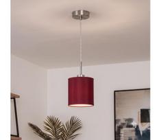Brilagi - LED liustra ant laido NUBILA 1xE27/60W/230V skersm. 14 cm pompejietiška raudona