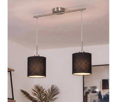 Brilagi - LED pakabinamas šviestuvas ant laido NUBILA 2xE27/60W/230V juodas
