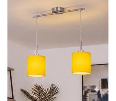 Brilagi - LED liustra ant laido NUBILA 2xE27/60W/230V geltona