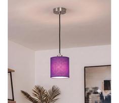 Brilagi - pakabinama LED liustra ant laido NUBILA 1xE27/60W/230V skers. 14 cm juoda/violetinė