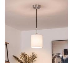 Brilagi - LED pakabinamas šviestuvas ant laido NUBILA 1xE27/60W/230V skersmuo 14 cm juoda/balta