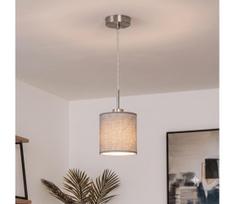 Brilagi - LED pakabinamas šviestuvas ant laido NUBILA 1xE27/60W/230V skers. 14 cm pilkas