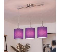 Brilagi - LED liustra ant laido NUBILA 3xE27/60W/230V violetinė