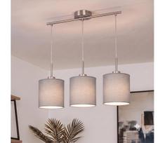 BRILAGI - LED liustra ant laido NUBILA 3xE27/60W/230V šviesiai pilka