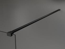 Mexen Kioto dušo sienelė Walk-in 120 x 70 cm, juodas rėmas, juoda - 800-120-212-70-70-070