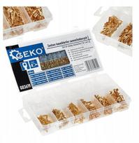 Geko automobilių neizoliuotų terminalų jungčių rinkinys su apvalkalais 450 vnt., 2.8 mm, 4.8 mm, 6.3 mm