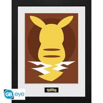 Kompiuterinis žaidimas POKEMON - Framed print "Pikachu Silhouette 25" (30x40)