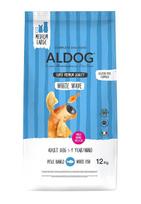 Aldog White Wave suaugusiems šunims su balta žuvimi, 12 kg