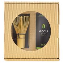 Moya Matcha Daily rinkinis: 30 g arbata ir bambukinė šluotelė