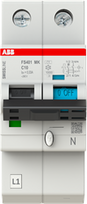 1P+N C 10A 30mA Residual Current Circuit Breaker with Overcurrent Protection (RCBO) FS401MK-C10/0.03 2CCG001698R0001 | 7612271521677