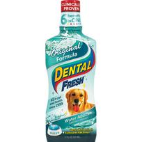 Dental Fresh vandens priedas - burnos higienos ir dantų priežiūros produktas šunims ir katėms, vandens priedas