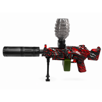 Žaislinis, elektrinis M249 gelinis šautuvas - raudonas