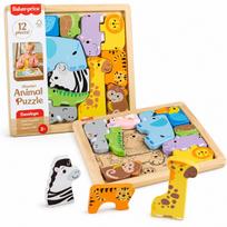 Fisher-Price medinė dėlionė „Afrikos gyvūnai”