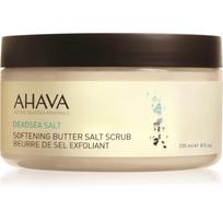 AHAVA Dead Sea Salt švelninamasis sviestinis kūno šveitiklis su Negyvosios jūros druska 220 g