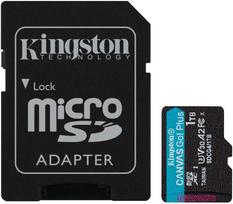 Kingston microSD 1TB CanvasGo! Plus 200MB/s A2 U3 V30 + adapter | SDCG4/1TB | 740617348095