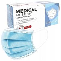 Medicininė apsauginė veido kaukė, Lenkijoje pagaminta, I tipo IIR, 50 vnt.