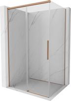 Mexen Rox stumdomos dušo kabina 120 x 90 cm, skaidrus, šlifuotas varis - 8C2-120-090-65-00