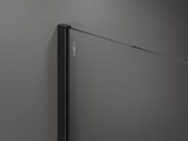 Mexen Kioto dušo sienelė Walk-in 180 x 115 cm, skaidri, juoda - 800-180-202-70-00-115