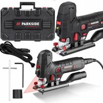 Parkside Performance elektrinis siaurapjūklis dėlionės pjūklas su lazeriu PPSTK 550 A1 + lagaminas