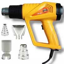 Elektrinis karšto oro pistoletas 2300W, 2 greičiai, 4 antgaliai, iki 600°C