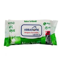 Drėgnos servetėlės ABBAHOME 120 vnt. – Aloe Vera