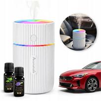 Automobilinis kvapų difuzorius ir oro drėkintuvas su USB bei RGB LED apšvietimu