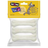 Hau&Miau Presuotas kaulas, baltas, 3 vnt. po 7,5 cm / 45 g