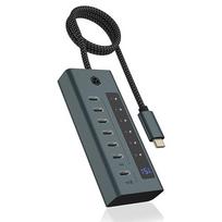 IcyBox ICY BOX IB-HUB1457-C31 7 port Type C HUB, PSU | IB-HUB1457-C31 | 4250078173984