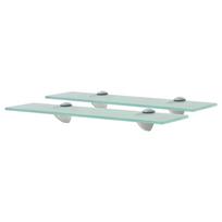 vidaXL Pakabinamos lentynos, 2vnt., 40x10cm, stiklas, 8mm (243755x2)