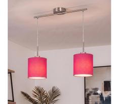 BRILAGI - LED pakabinamas šviestuvas ant laido NUBILA 2xE27/60W/230V rožinis