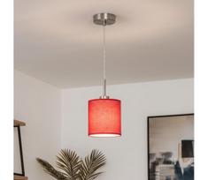 Brilagi - LED pakabinamas šviestuvas ant laido NUBILA 1xE27/60W/230V, skersmuo 14 cm, raudonas