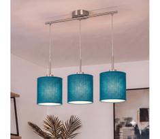 Brilagi - LED liustra ant laido NUBILA 3xE27/60W/230V tamsiai mėlyna