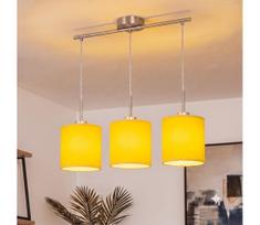 Brilagi - LED liustra ant laido NUBILA 3xE27/60W/230V geltona