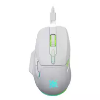 Belaidė pelė DEFENDER Stix GM-009 RF – optinė 3200 DPI, 6 mygtukai, abipusė, USB RF, maitinama baterija, balta
