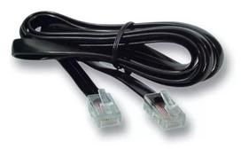Telefono laidas EFB Elektronik K2406SW.1, 1 m, RJ-12 → RJ-45, juodas