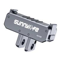 Sunnylife Aluminum Dual-Directional Mounting Adapter for Osmo Nano / Action 6, Sunnylife aluminiowy dwukierunkowy adapter montażowy do Osmo Nano / Action 6
