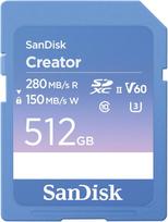 CARD Sandisk Creator SD UHS-II 512GB | SDSDXEP-512G-GNCIS | 0619659216610